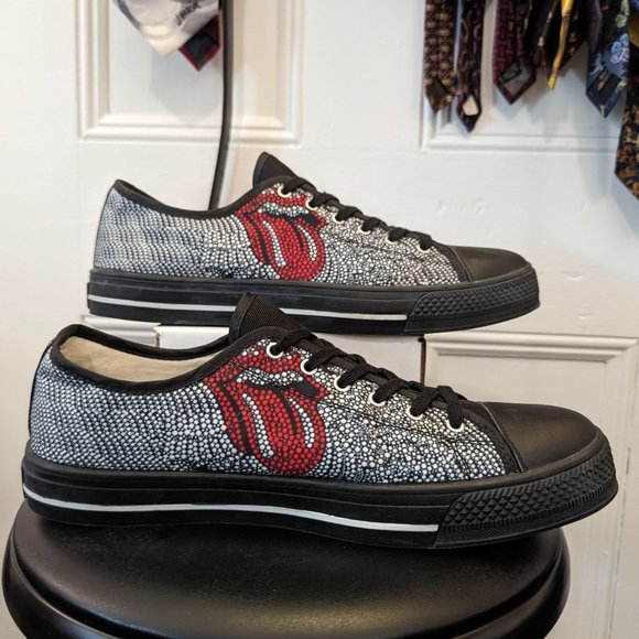 The Rolling Stones Low Top Shoes US 11 EU 45 - Picture 3 of 8